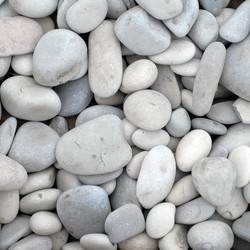 Галька природная САНЧИНСКАЯ белая купить
